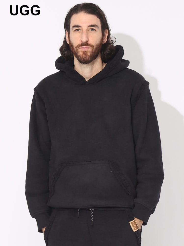 UGG (アグ) 裏ボア フリース プルオーバー パーカー Evren Bonded 