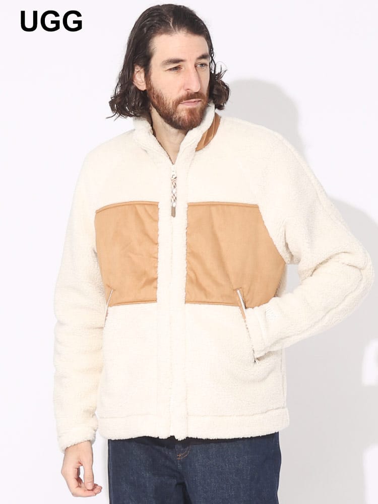 UGG (アグ) 切り替え フルジップ ボアジャケット Keane Full Zip Jacket UGG1144314 ブランド メンズ 男性 アウター