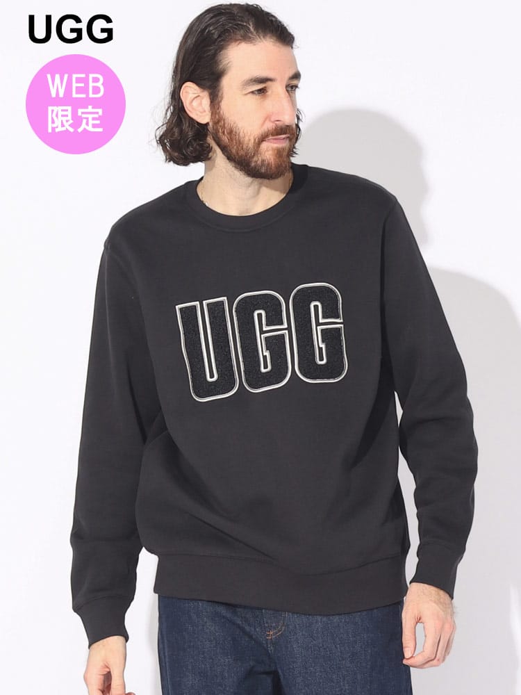 UGG (アグ) 裏起毛 クルーネック トレーナー Logo Crewneck UGG1144325 ブランド メンズ 男性 トップス