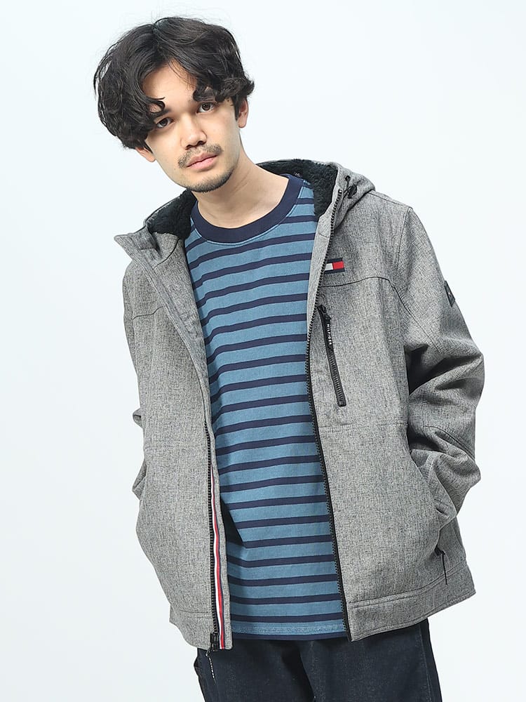 TOMMY HILFIGER (トミーヒルフィガー) 裏ボア フルジップ ジャケット 
