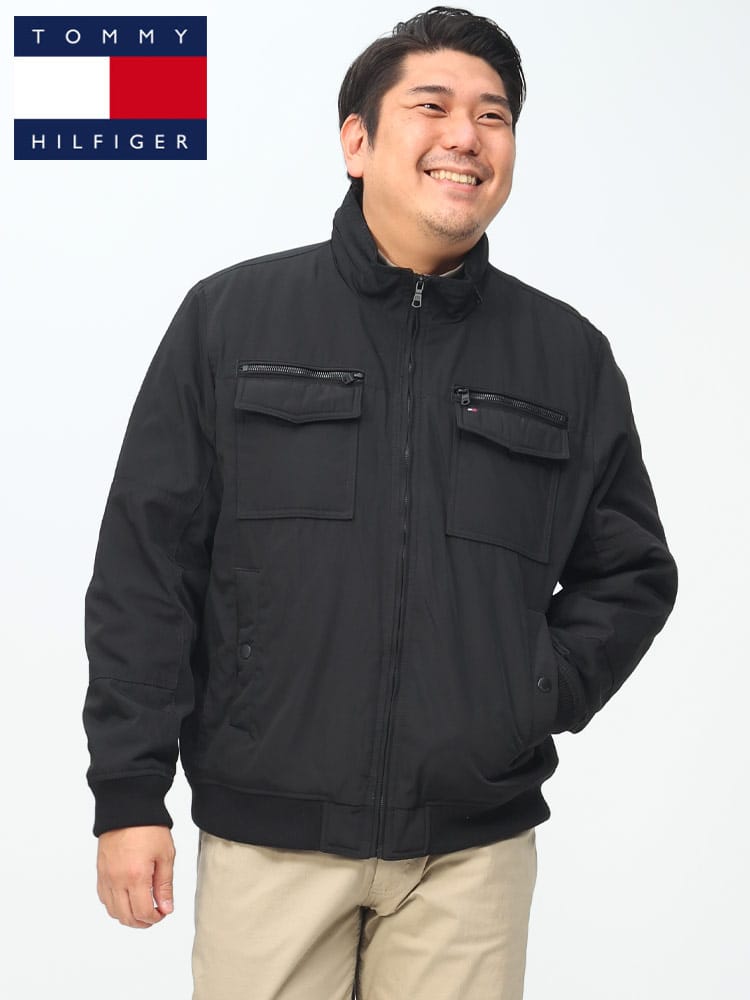 TOMMY HILFIGER トミーヒルフィガー ミリタリージャケット 中綿ジャケット ブランド アウター ブルゾン ボンバージャケット 大きいサイズ メンズ