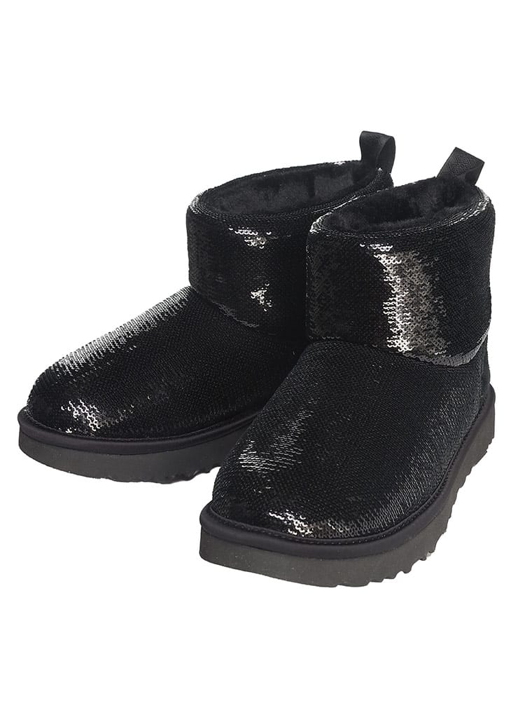 UGG (アグ) スパンコール ムートンブーツ Classic Mini UGGL1151291 