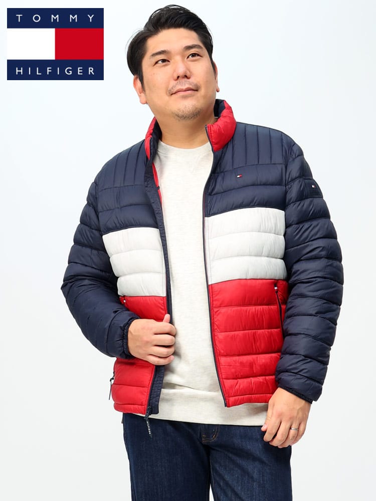 TOMMY HILFIGER トミーヒルフィガー パッカブル 中綿ジャケット ブランド アウター ブルゾン 軽量 ジャンパー 大きいサイズ メンズ
