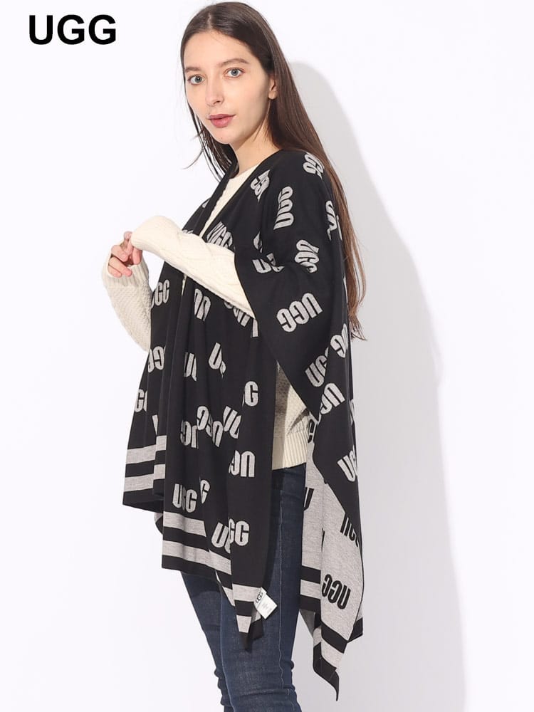 UGG (アグ) グラフィックロゴ ケープ UGGL22667 ブランド レディース アウター