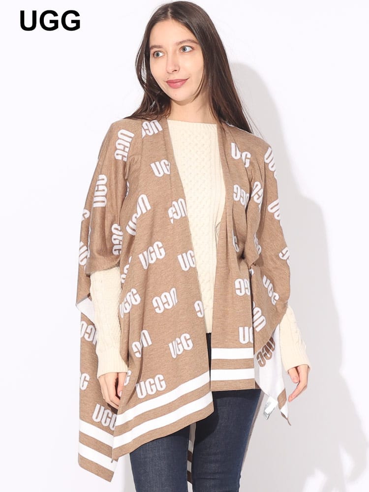 UGG (アグ) グラフィックロゴ ケープ UGGL22667 ブランド レディース アウター
