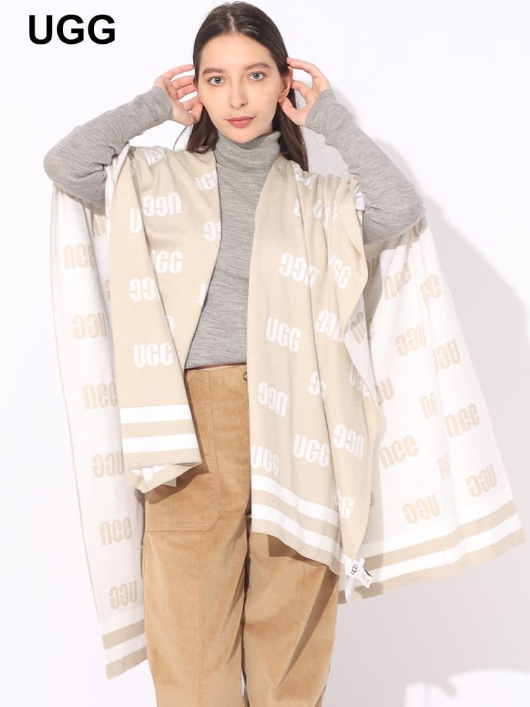 UGG (アグ) グラフィックロゴ ケープ UGGL22667 ブランド レディース アウター