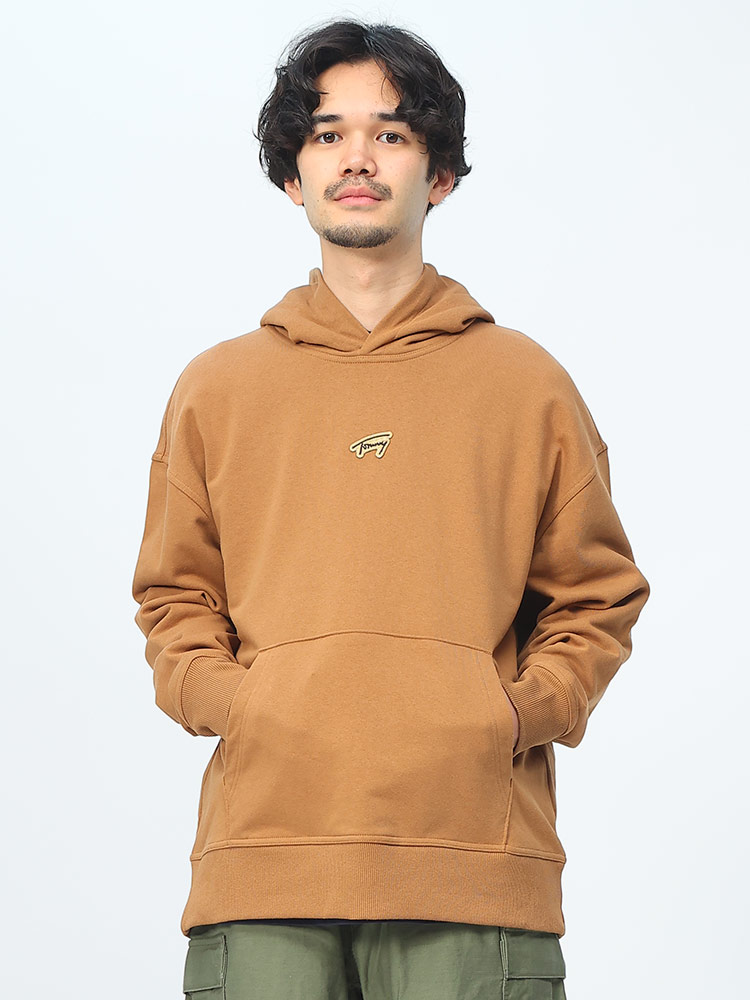 TOMMY JEANS (トミージーンズ) ワンポイント プルオーバー パーカー