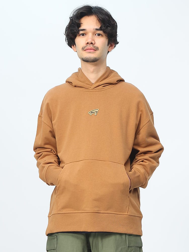 TOMMY JEANS (トミージーンズ) ワンポイント プルオーバー パーカー