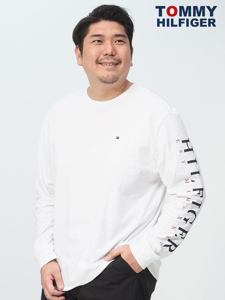TOMMY HILFIGER トミーヒルフィガー ロンT 袖プリント ロゴ 長袖 T 