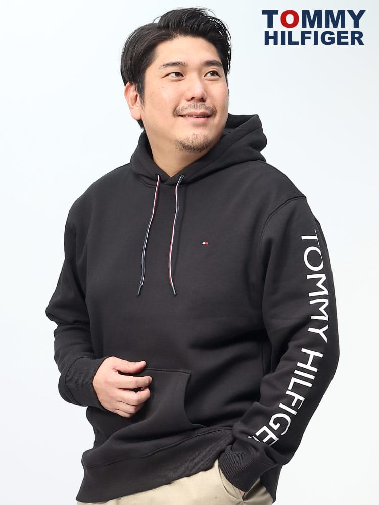 TOMMY HILFIGER トミーヒルフィガー 裏起毛 アームロゴ プルオーバー 