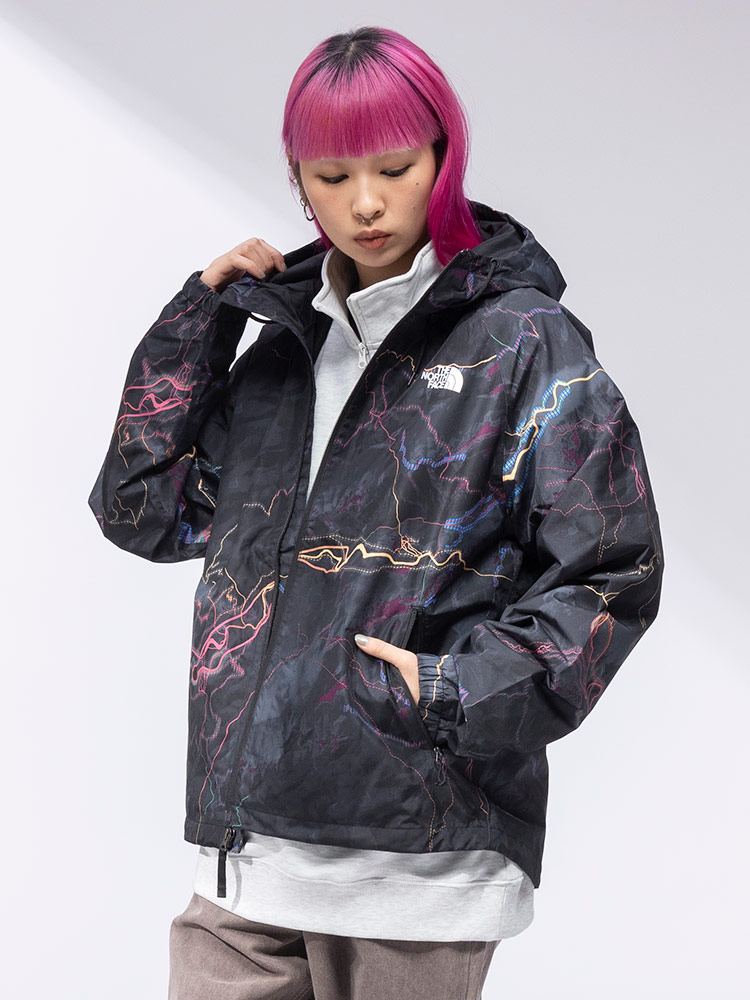 THE NORTH FACE (ザ ノースフェイス) プリント フルジップ パーカー DRYVENT NOVELTY TNF RAIN HOODIE