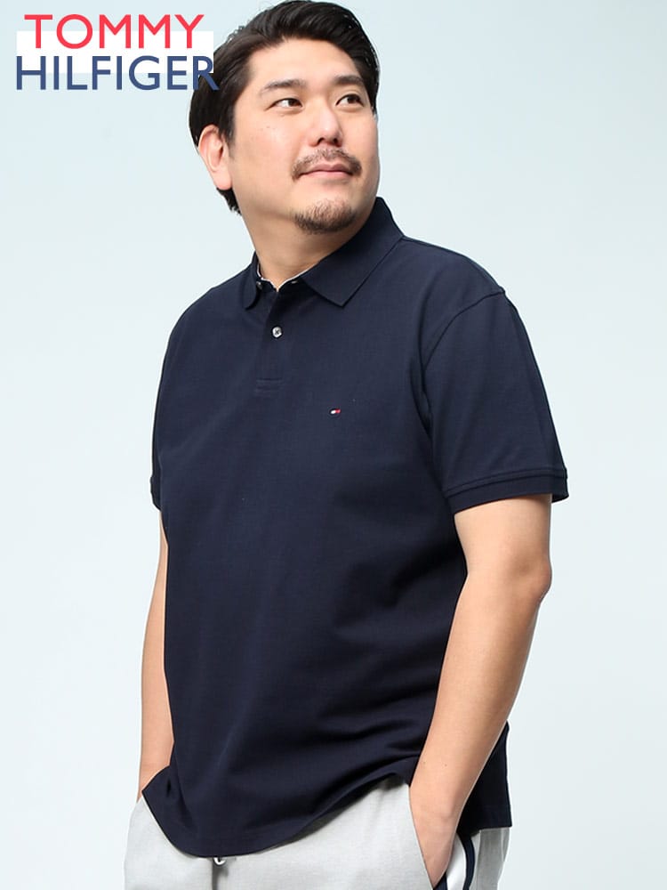 TOMMY HILFIGER トミーヒルフィガー ポロシャツ ワンポイント フラッグ 