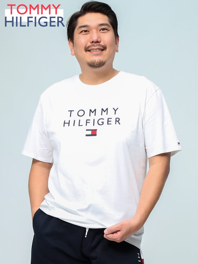 TOMMY HILFIGER トミーヒルフィガー ロゴ フラッグ刺繍 半袖 クルー 