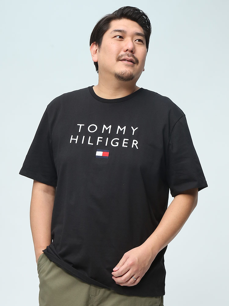TOMMY HILFIGER トミーヒルフィガー ロゴ フラッグ刺繍 半袖 