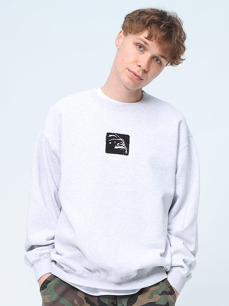 XLARGE (エクストララージ) ロゴ刺繍 クルーネック トレーナー M L 1XL 