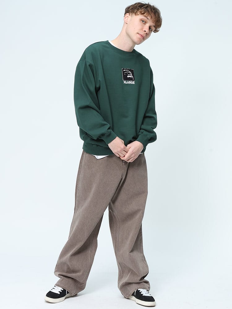 XLARGE (エクストララージ) ロゴ刺繍 クルーネック トレーナー M L 1XL 