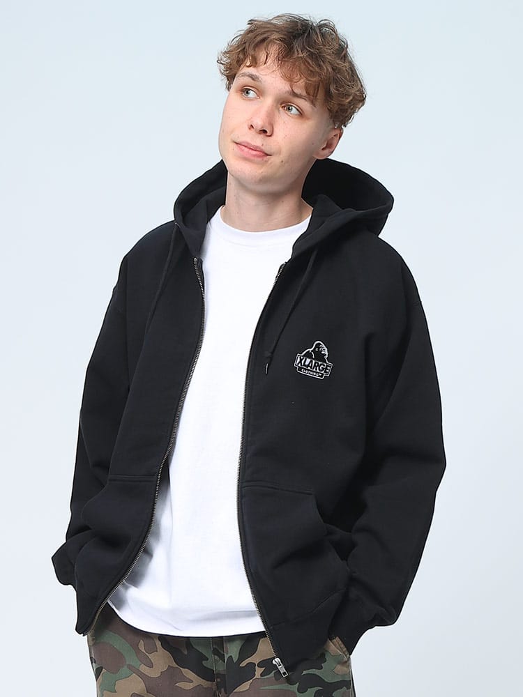 XLARGE (エクストララージ) バックデザイン フルジップ パーカー M L 