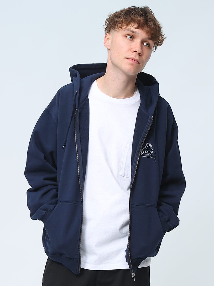 XLARGE (エクストララージ) バックデザイン フルジップ パーカー M L 