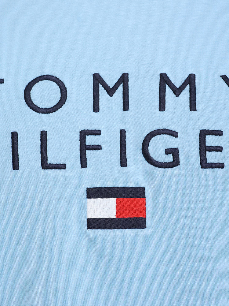 TOMMY HILFIGER (トミーヒルフィガー) ロゴ刺繍 クルーネック
