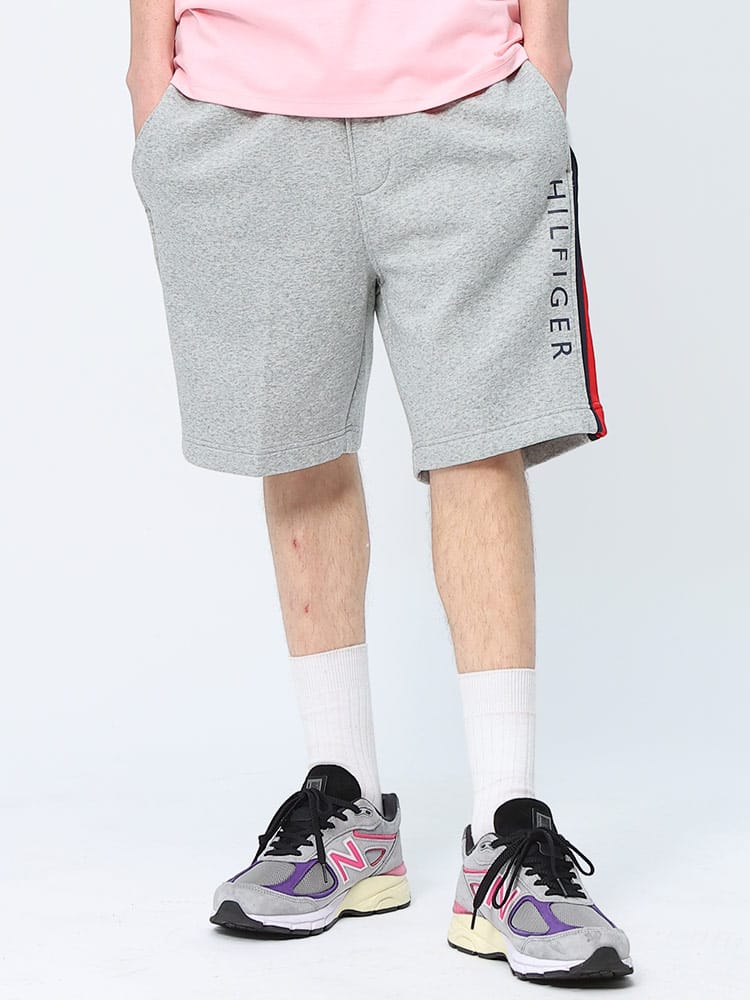 TOMMY HILFIGER (トミーヒルフィガー) 裏起毛 スウェット ショートパンツ LEO SWEAT SHORT FLEECE