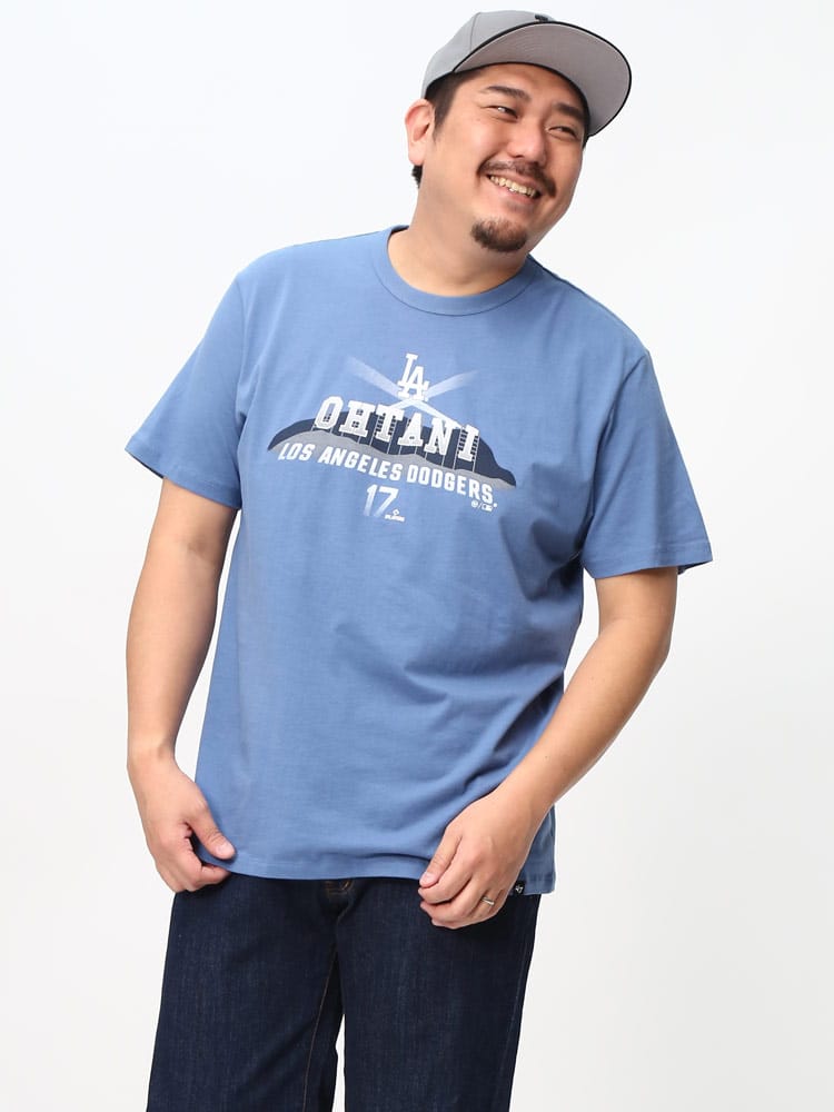 大谷翔平 '47 フォーティーセブン グラフィック プリント 半袖 Tシャツ ドジャース 野球 大きいサイズ メンズ 【MLB公式ライセンス商品】