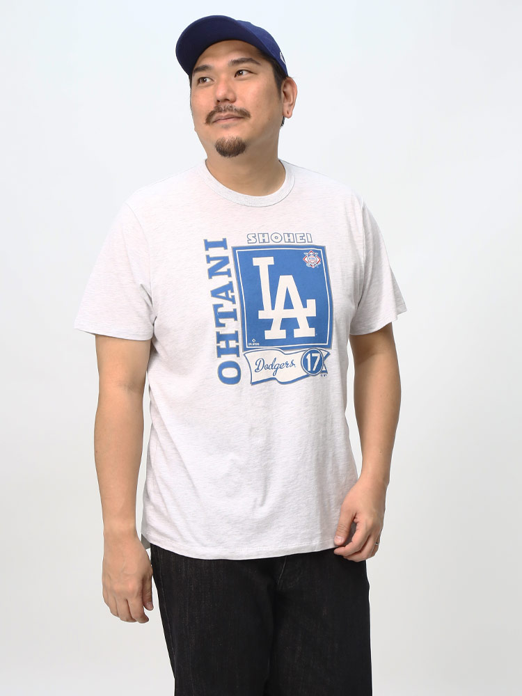 【MLB (メジャーリーグベースボール) 公式ライセンス商品】 大谷翔平 '47 フォーティーセブン LA プリント 半袖 Tシャツ ドジャース 野球 大きいサイズ メンズ
