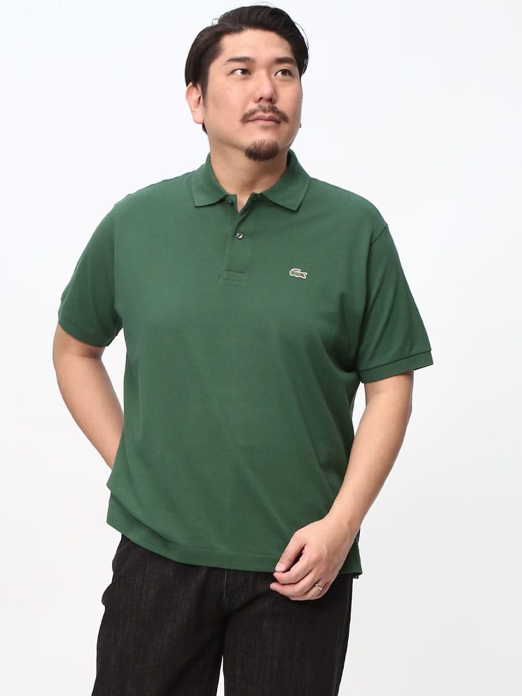 LACOSTE ラコステ 半袖 ポロシャツ L.12.12 ワニ刺繍 ワッペン 無地 CLASSICFIT POLO 大きいサイズ メンズ