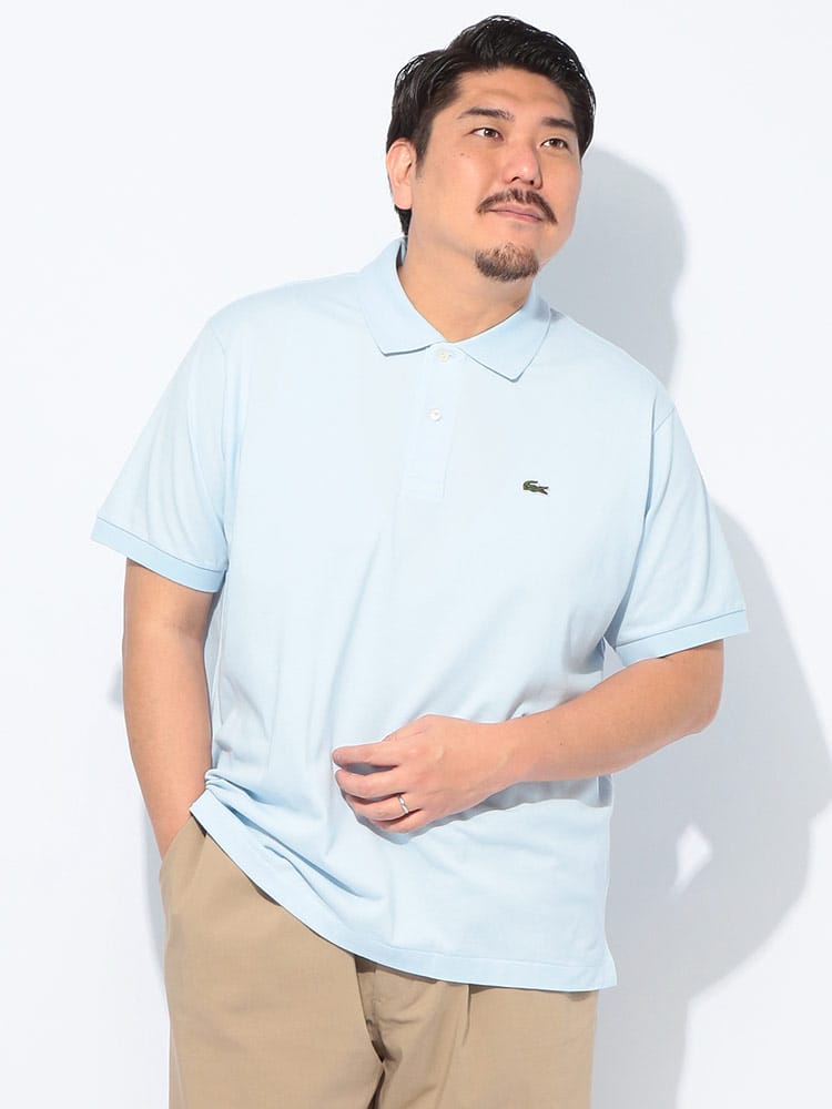 LACOSTE ラコステ 半袖 ポロシャツ L.12.12 ワニ刺繍 ワッペン 無地 CLASSICFIT POLO 大きいサイズ メンズ