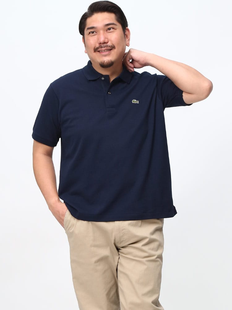 LACOSTE ラコステ 半袖 ポロシャツ L.12.12 ワニ刺繍 ワッペン 無地 CLASSICFIT POLO 大きいサイズ メンズ