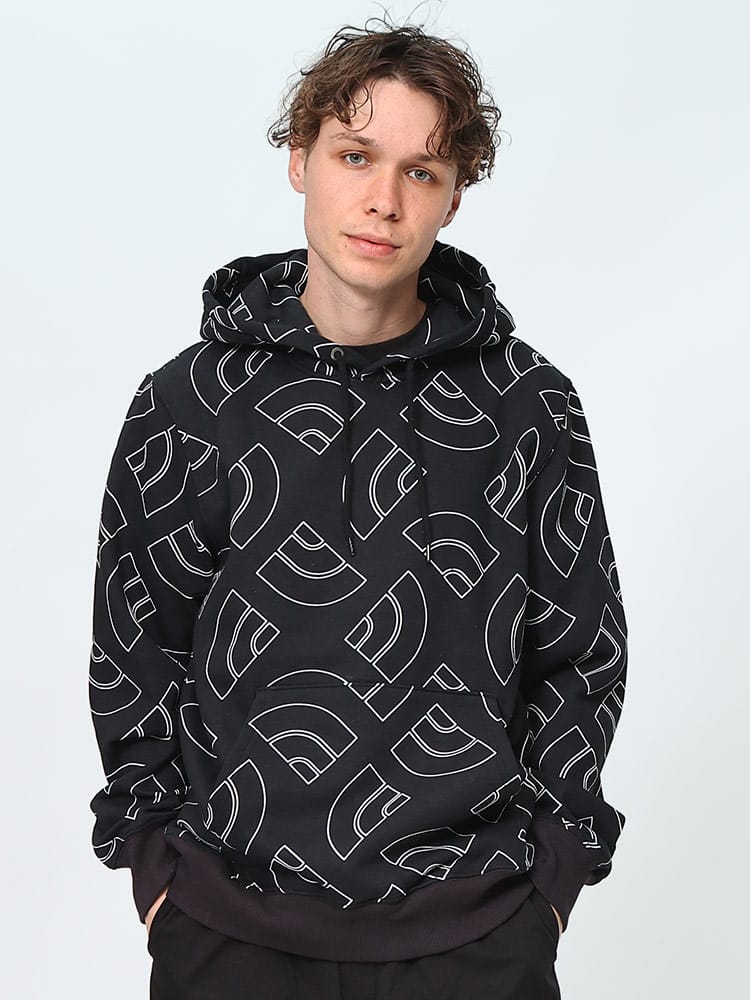 THE NORTH FACE (ザ ノースフェイス) 裏起毛 ランダムドーム総柄 プルオーバー パーカー M AOP HOODIE