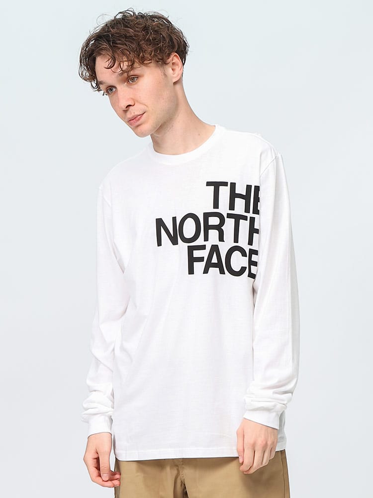THE NORTH FACE (ザ ノースフェイス) BIGロゴ クルーネック ロング 