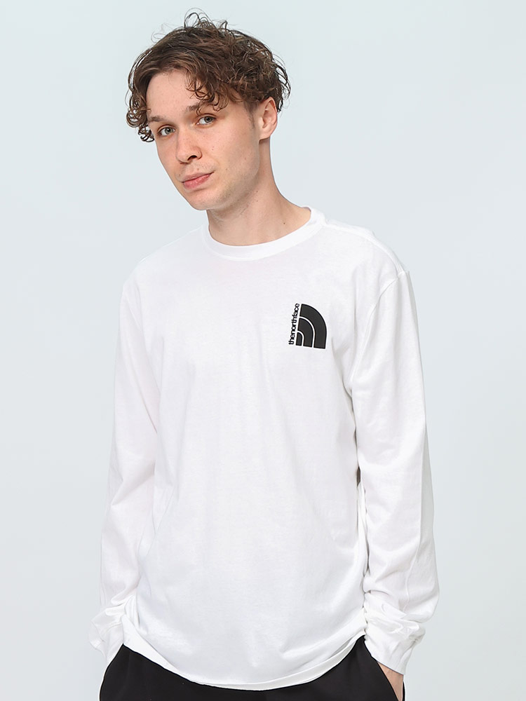 THE NORTH FACE (ザ ノースフェイス) ジャンボハーフドーム バックプリント クルーネック ロングスリーブ Tシャツ L/S Jumbo Half Dome Tee