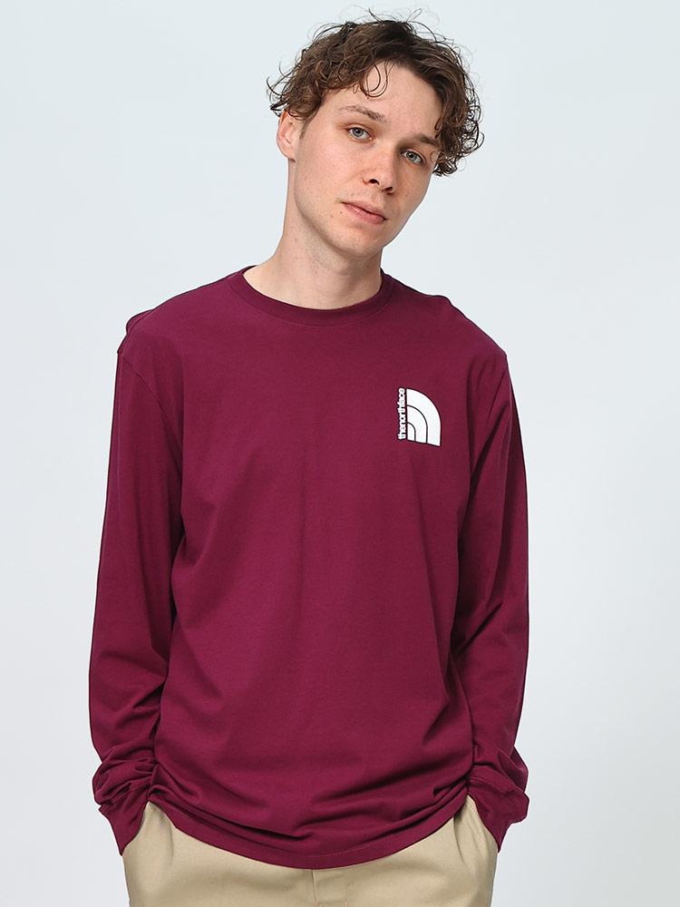 THE NORTH FACE (ザ ノースフェイス) ジャンボハーフドーム バックプリント クルーネック ロングスリーブ Tシャツ L/S Jumbo Half Dome Tee