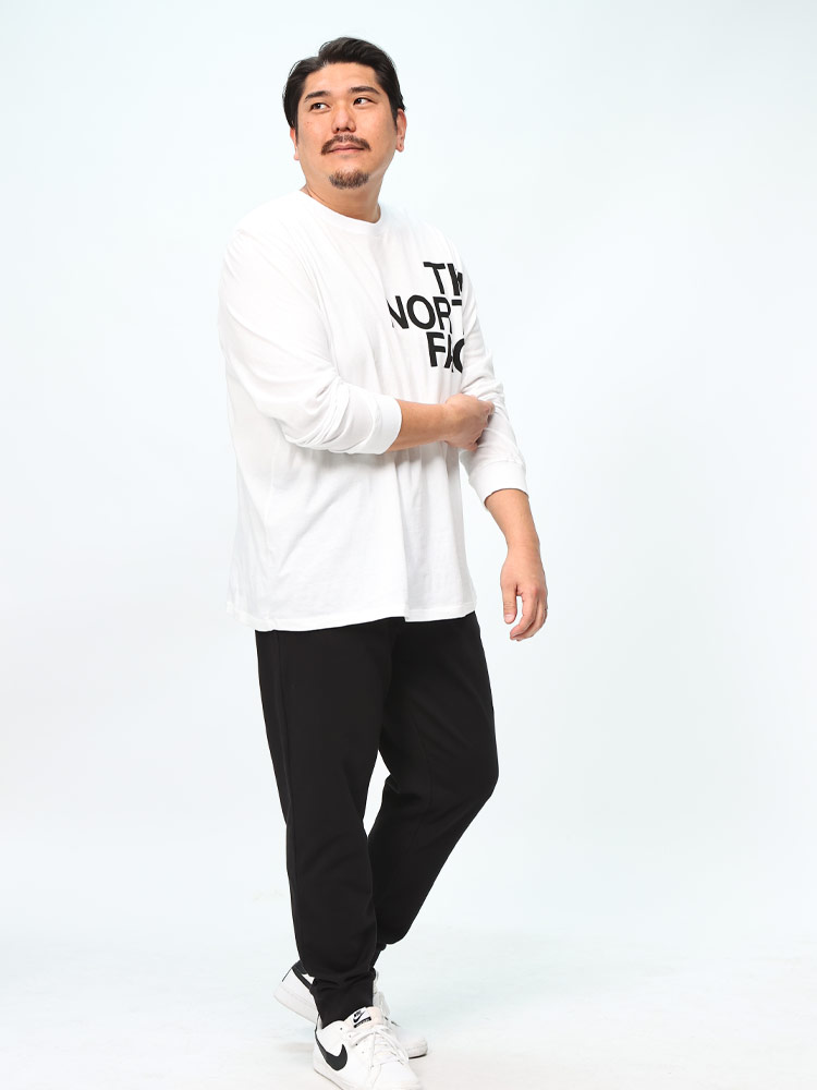長袖 Tシャツ ビッグロゴプリント クルーネック トップス ロンT