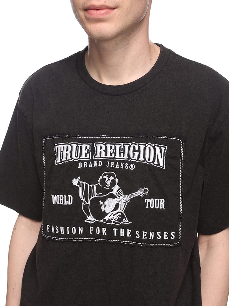 TRUE RELIGION (トゥルーレリジョン) フロント刺繍 BIGアップリケ 