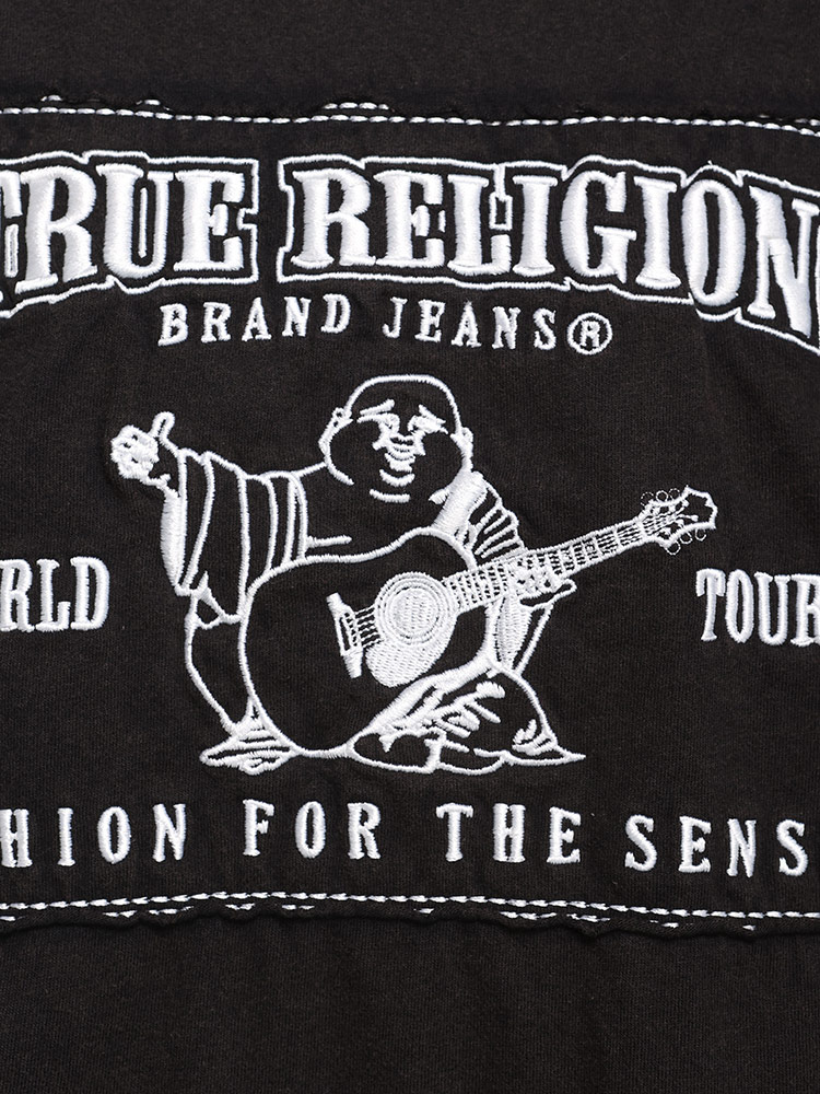 TRUE RELIGION (トゥルーレリジョン) フロント刺繍 BIGアップリケ 