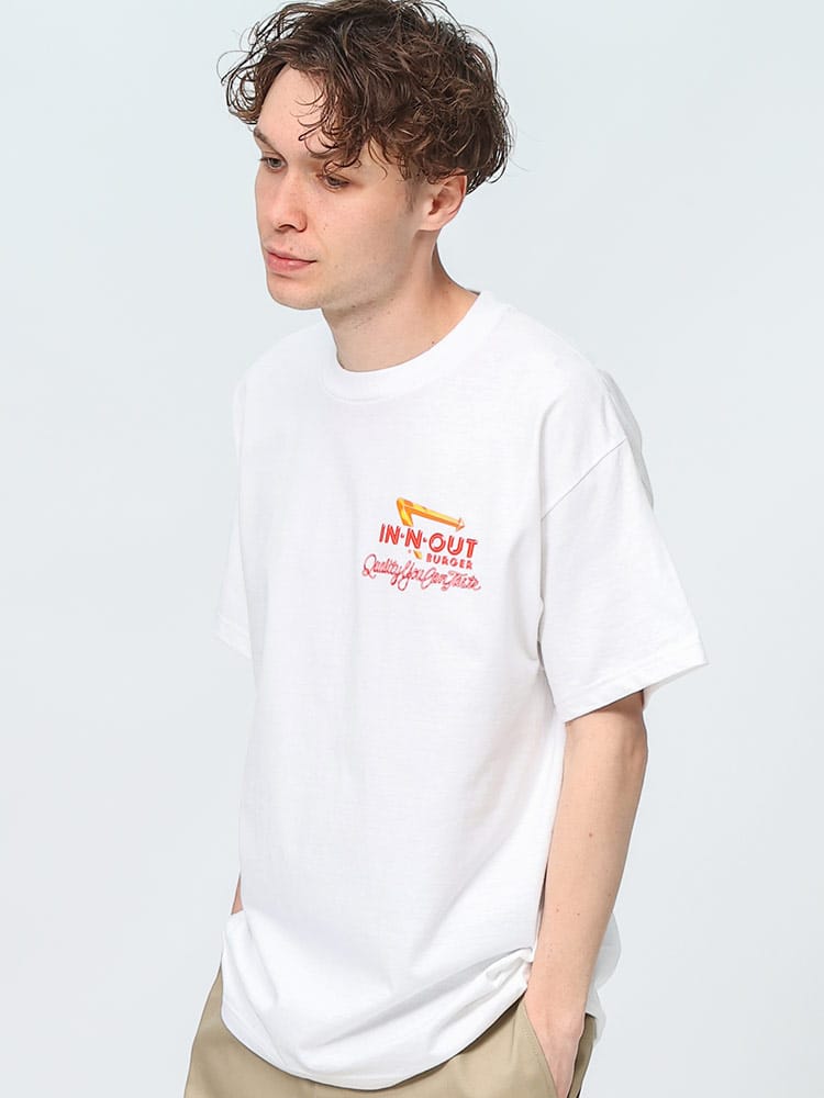 In-N-Out Burger (インアウトバーガー) 1993 TASTE OF CALIFORNIA バックプリント 半袖 Tシャツ