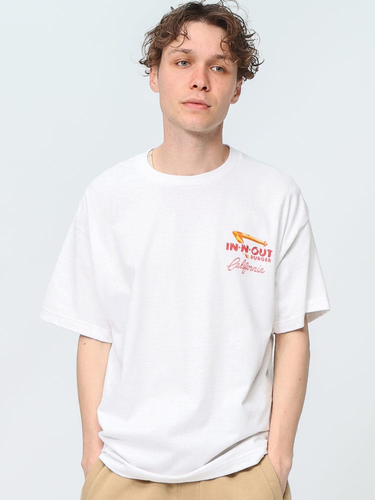 In-N-Out Burger (インアウトバーガー) 1994 MOTORCYCLE バックプリント 半袖 Ｔシャツ
