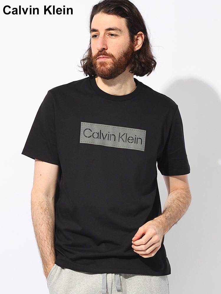 Calvin Klein (カルバンクライン) エンボスロゴ クルーネック 半袖 T 
