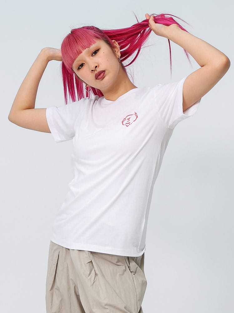 TRUE RELIGION (トゥルーレリジョン) ペイントタッチ バックプリント クルーネック 半袖 Tシャツ 107939