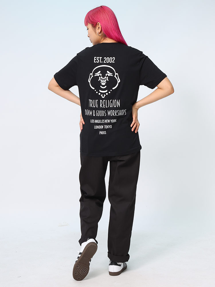 TRUE RELIGION (トゥルーレリジョン) ペイントタッチ バックプリント クルーネック 半袖 Tシャツ 107【サカゼン公式通販】