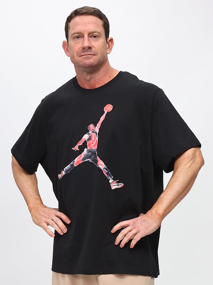 半袖 Tシャツ ジョーダンエア BIGプリント クルーネック BRAND JM WTRCLR SS CREW FN5980 コットン 大きいサイズ メンズ