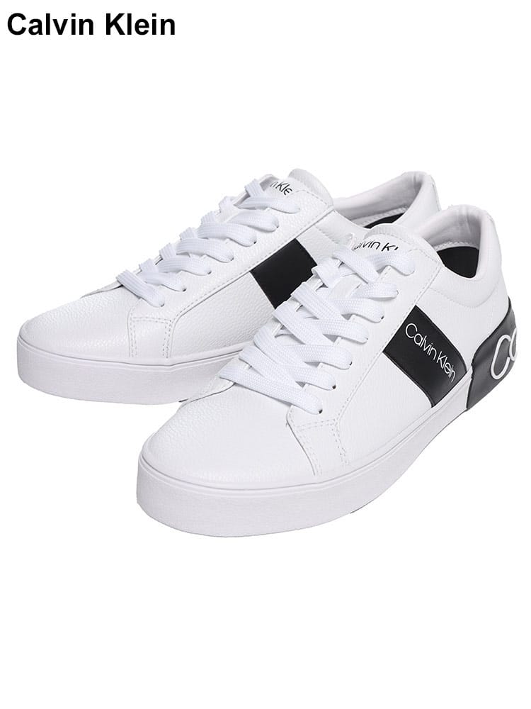 Calvin Klein (カルバンクライン) ワンポイント ヒールロゴ ローカット スニーカー ROYDAN メンズ