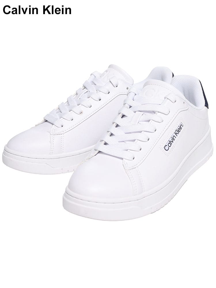 Calvin Klein (カルバンクライン) ワンポイント ロゴ ローカット スニーカー HORALDO メンズ