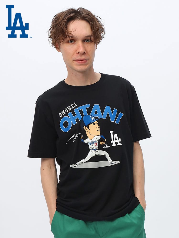 NEW ERA (ニューエラ) NEW ERA×MLB 大谷翔平 ピッチングプリント 半袖 Tシャツ 14367587