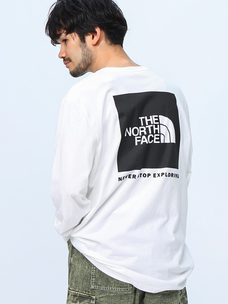 THE NORTH FACE ザ ノースフェイス (ザ ノースフェイス) BOXバックプリント クルーネック 長袖 Ｔシャツ Men's L/S Box NSE Tee NF0A811N