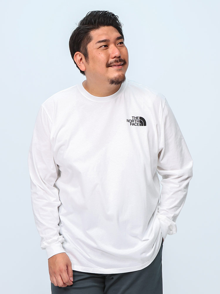 長袖 Tシャツ バックプリント クルーネック Box NSE Tee トップス ロンT プリント 大きいサイズ メンズ