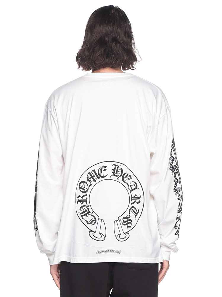 Chrome Hearts (クロムハーツ) プリント クルーネック 長袖 Tシャツ CHLSTEE2 メンズ【サカゼン公式通販】