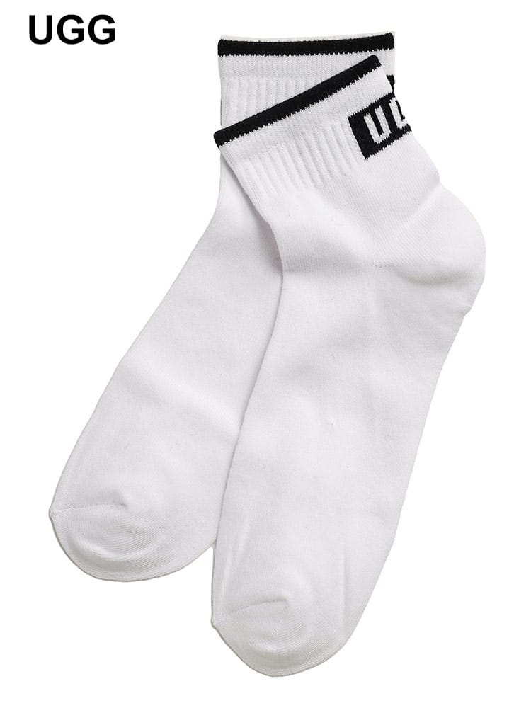 UGG (アグ) ロゴ ショートソックス Polly Ankle Sock UGGL1158810 レディース
