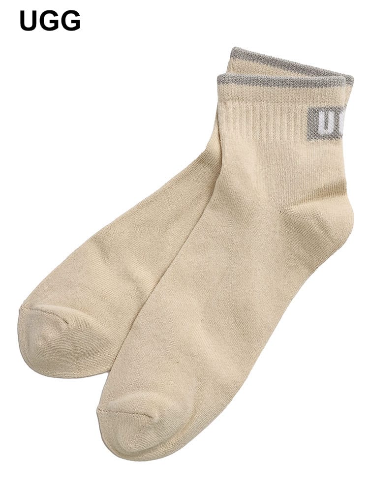 UGG (アグ) ロゴ ショートソックス Polly Ankle Sock UGGL1158810 レディース